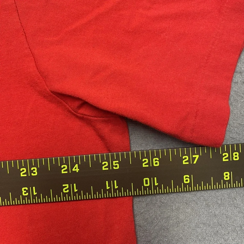 Polo Ralph Lauren Shirt‎ Mens XL Red Crewneck Cotton Jersey Tagless Logo